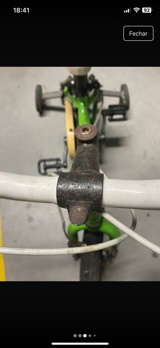 Bicicleta criança verde