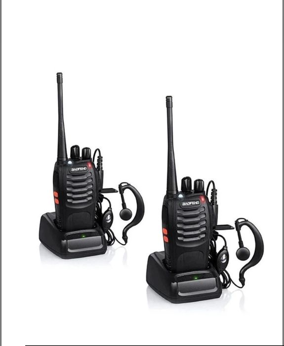 Рація, Радіостанція Baofeng BF-888S з гарнітурою комплект 2шт USB+розетка