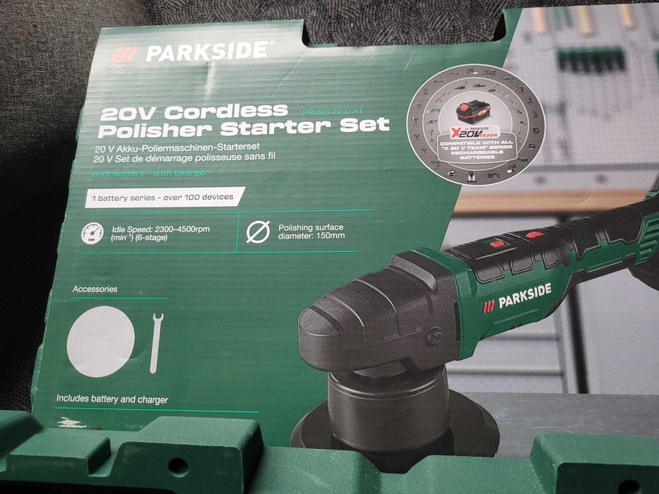 Polerka parkside nowa PPMAS 20 LI A1