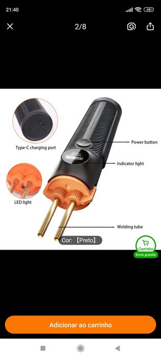 Pistola colar plástico