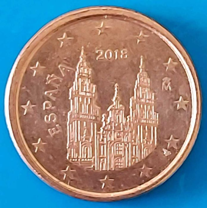 1 Cêntimo de 2018 de Espanha, Santiago Compostela
