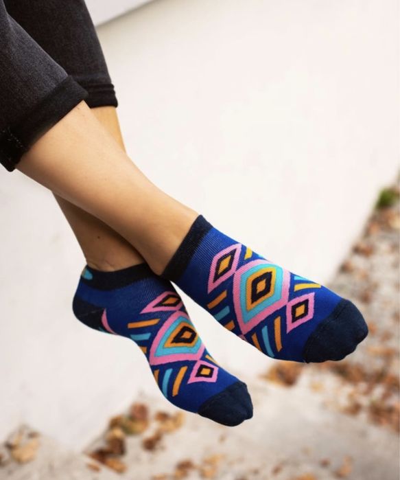 Kolorowe stopki skarpetki boho 38-40