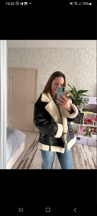 Дубленка  авіатор  46.48