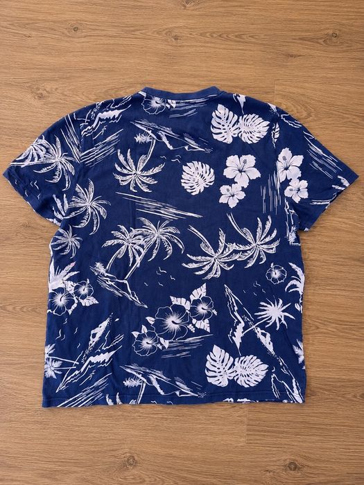 Primark XL T-shirt Tropical Azul/Havaiano