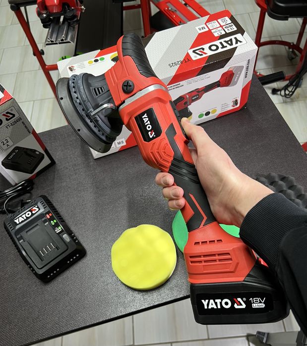 Машина полировальная эксцентриковая аккумуляторная YATO YT-82925