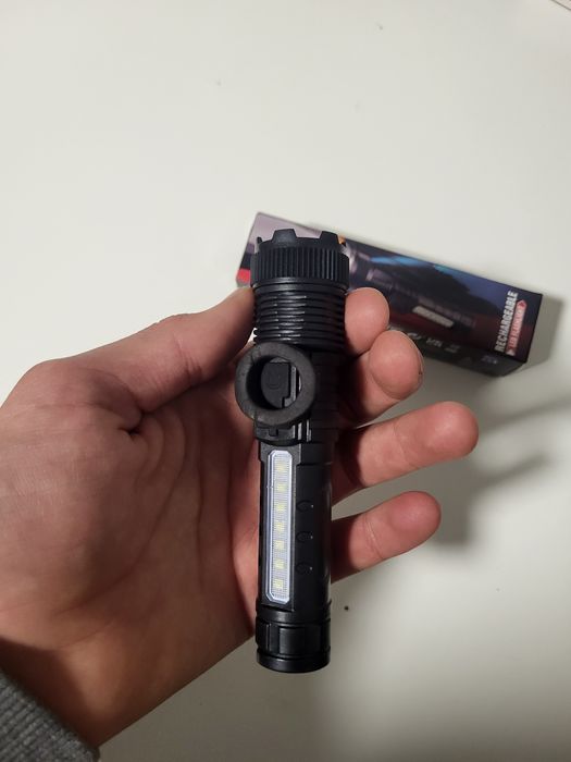 Потужний LED Ліхтар USB/ Ручной яркий фонарик