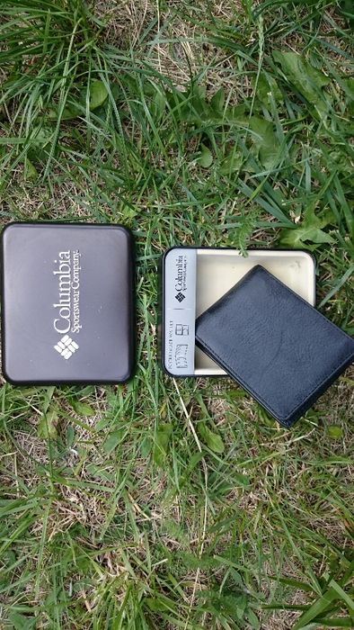 nowy portfel skórzany Columbia - oryginalny prezent dla faceta