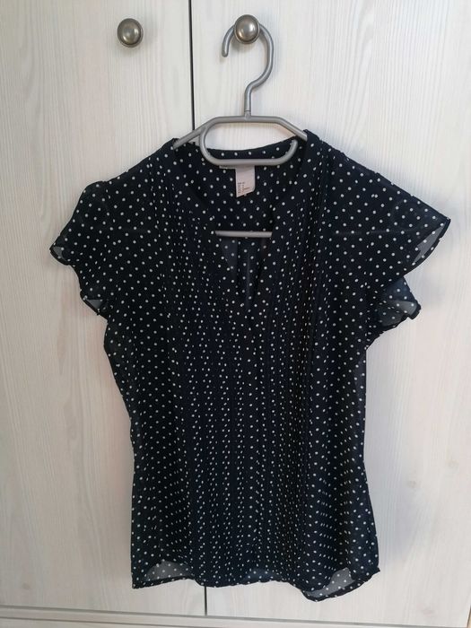 Bluzka w groszki H&M rozmiar 34