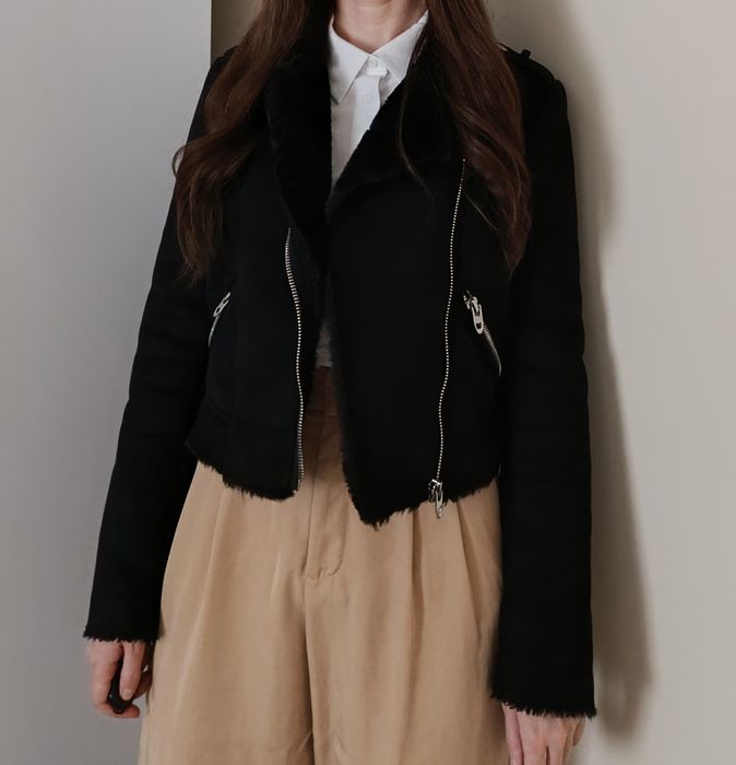 Косуха дублёнка Zara XS
