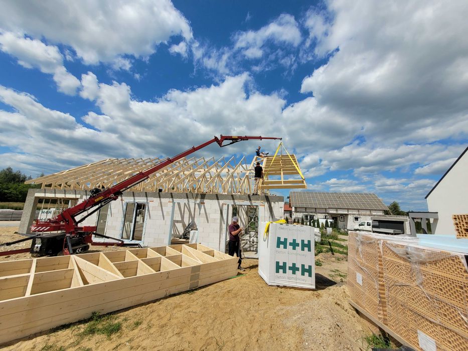 Mini żuraw Szklenie Usługi Dźwig HDS Dekarski Pająk Konstrukcje