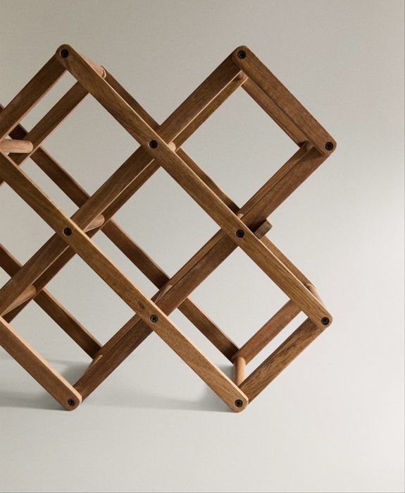 Suporte de Garrafas Madeira Zara Home NOVO
