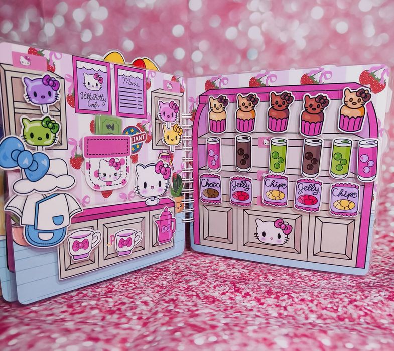 Książka na rzepy - Kitty słodki domek. Busybook, prezet dla dzecka