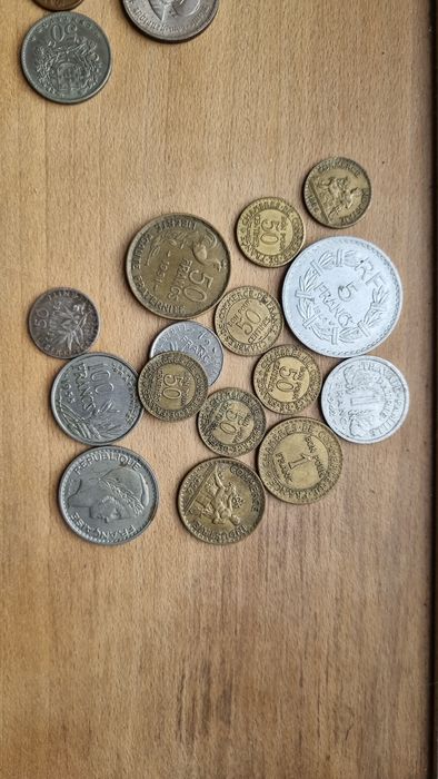 Moedas antigas variadas