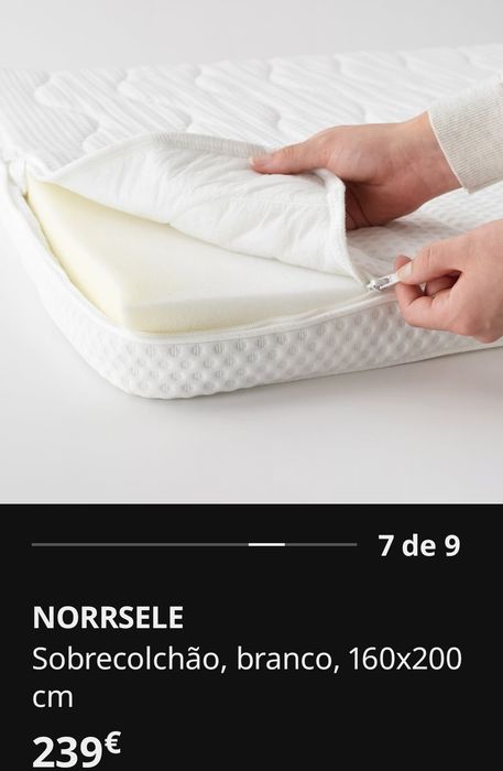 Topper Sobrecolchão Ikea Norselle 160x200 Topper