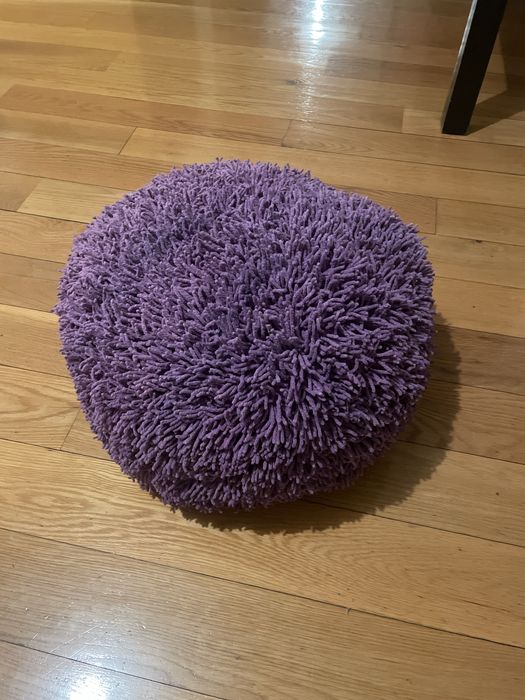 Puff apoio para pés roxo