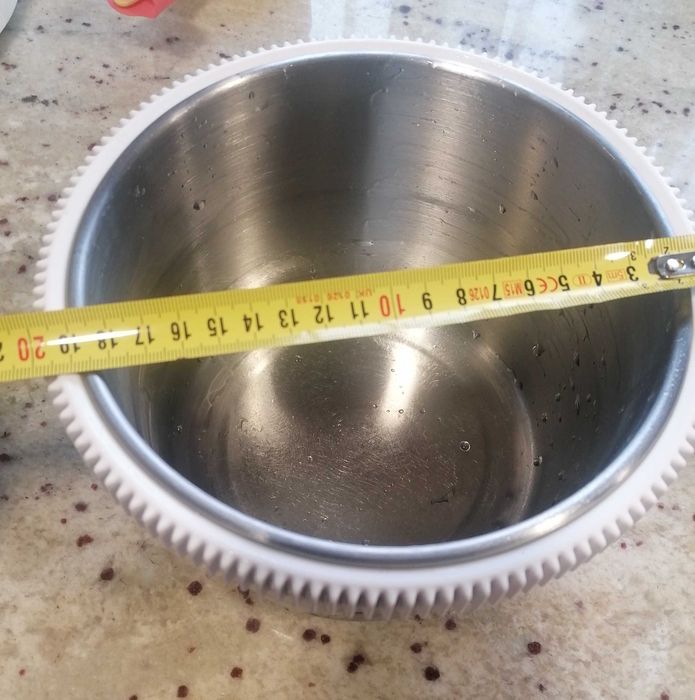 Taça em inox para batedeira HAEGER
