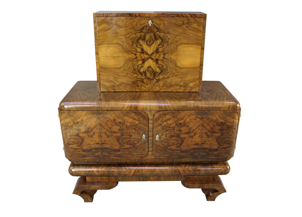 Unikatowy barek / pomocnik art - deco / po renowacji / antyki
