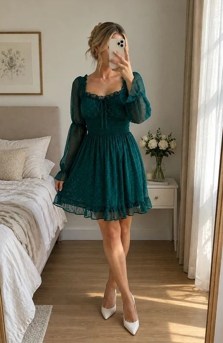 Asos Zielona Sukienka Hiszpanka. Milkmaid Plumeti Elegancka Boho M L