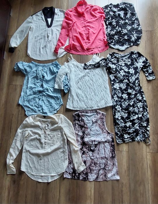 18 zestaw paka ubrań damskich S M, 8sztuk