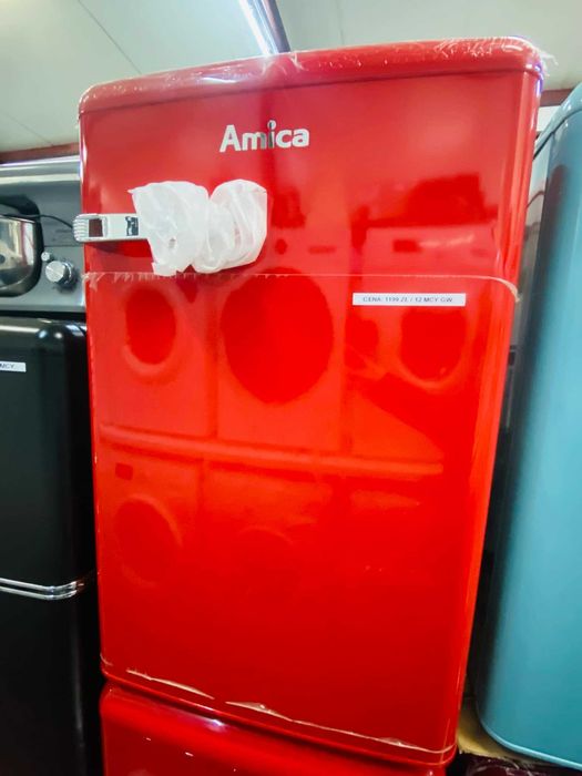 OUTLET AGD Lodówka Amica RETRO Różne kolory 86 cm wys.