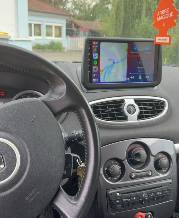 Rádio 9" Renault Clio 3 de2005-14 android CARPLAY WIFI GPS 2/32GB Novo