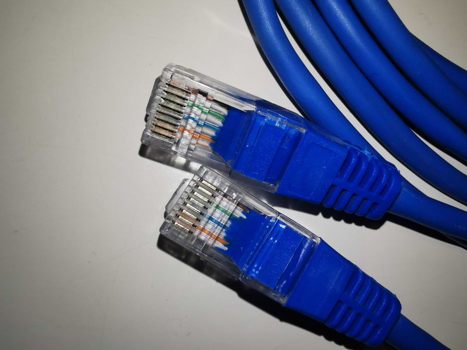 Kabel sieciowy LAN UTP 5e 3m niebieski - Ethernet RJ45