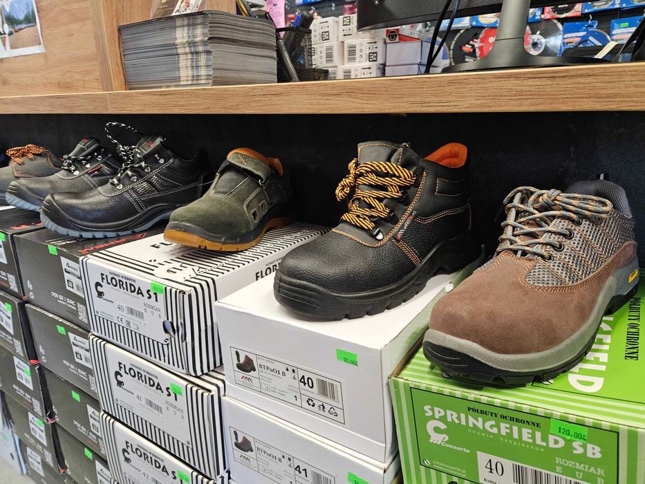 BUTY ROBOCZE OCHRONNE skórzane bez podnoska BTPU01 OB