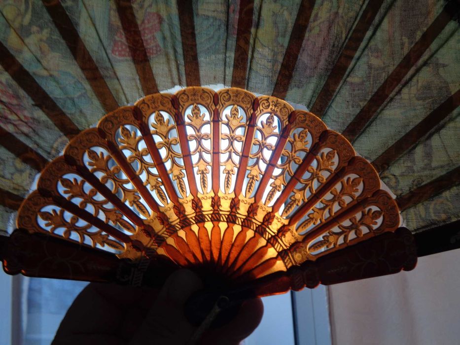 віяло веєр  Іспанія  25см вінтаж кружево ажурний