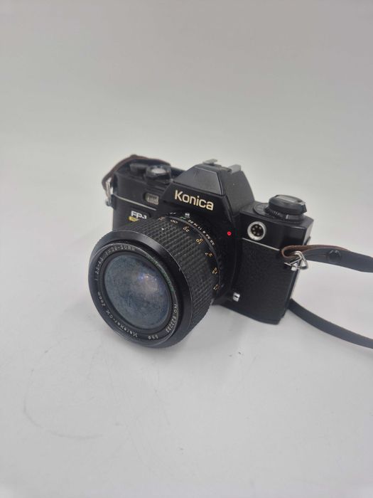 Retro Aparat Analogowy konica FP-1 Program + Obiektyw .