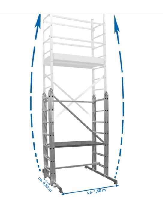 Wypożyczalnia, wynajem rusztowani przegubowego wys. robocza 4.85m