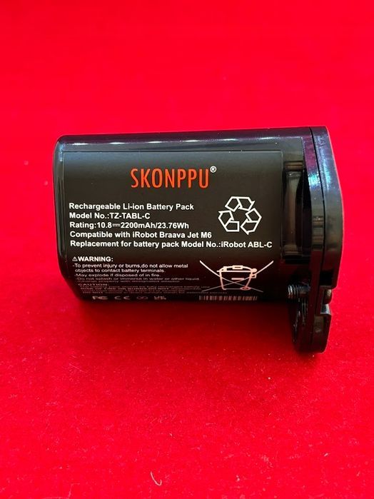 bateria zamienna 10,8v 2,2ah do irobot braava jet m6 litowo-jonowy