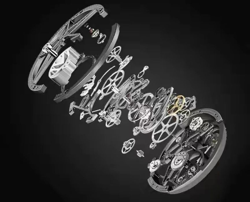 Black Master Skeleton — Елітний годинник з відкритим механізмом Richard Mille