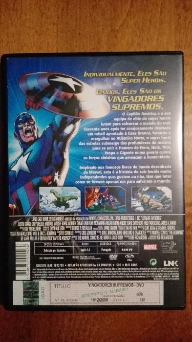 DVD Vingadores Supremos da Marvel