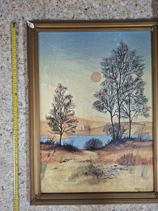 3 quadros emoldurados