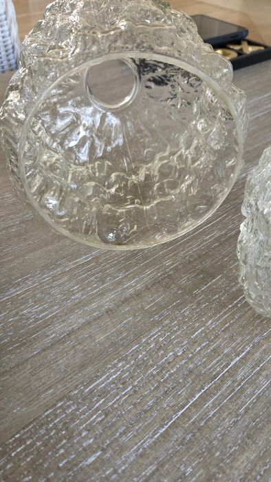 Klosz do lampy szklany PRL vintage