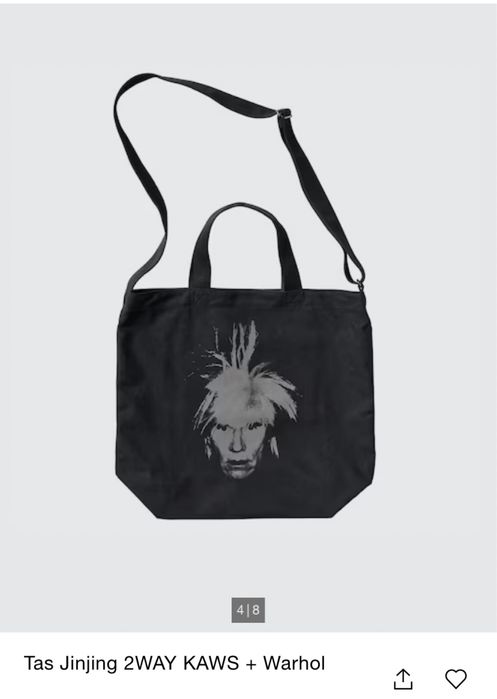 Комплект Kaws + warhol uniqlo футболка+ сумка