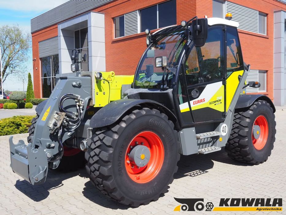 Claas Scorpion 756 VARIPOWER PLUS  Ładowarka teleskopowa, pneumatyka, uchwyt Manitou, zaczep przyczepy