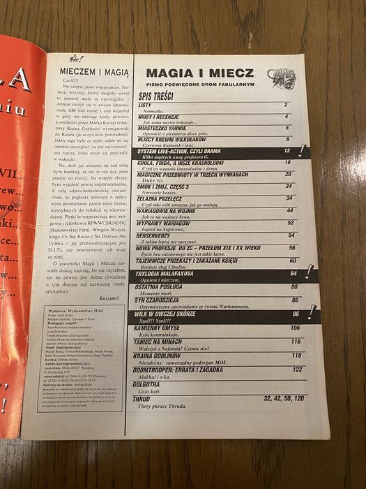 Magia i miecz 31 - 32 ( 7-8/96 ) magazyn gier fabularnych, RPG