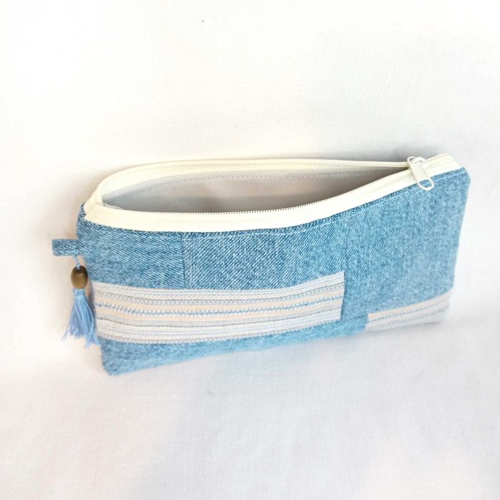 Mała kosmetyczka, etui rękodzieło handmade patchwork