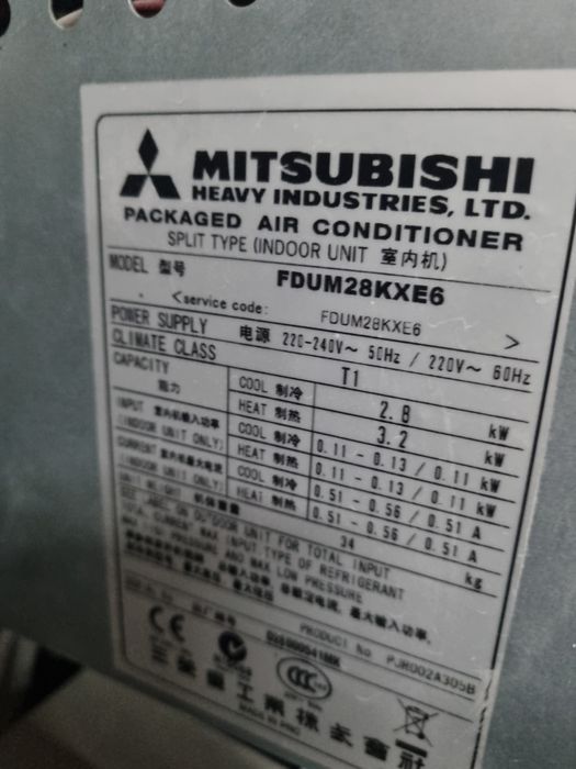 Vrf mitsubishi heavy usado