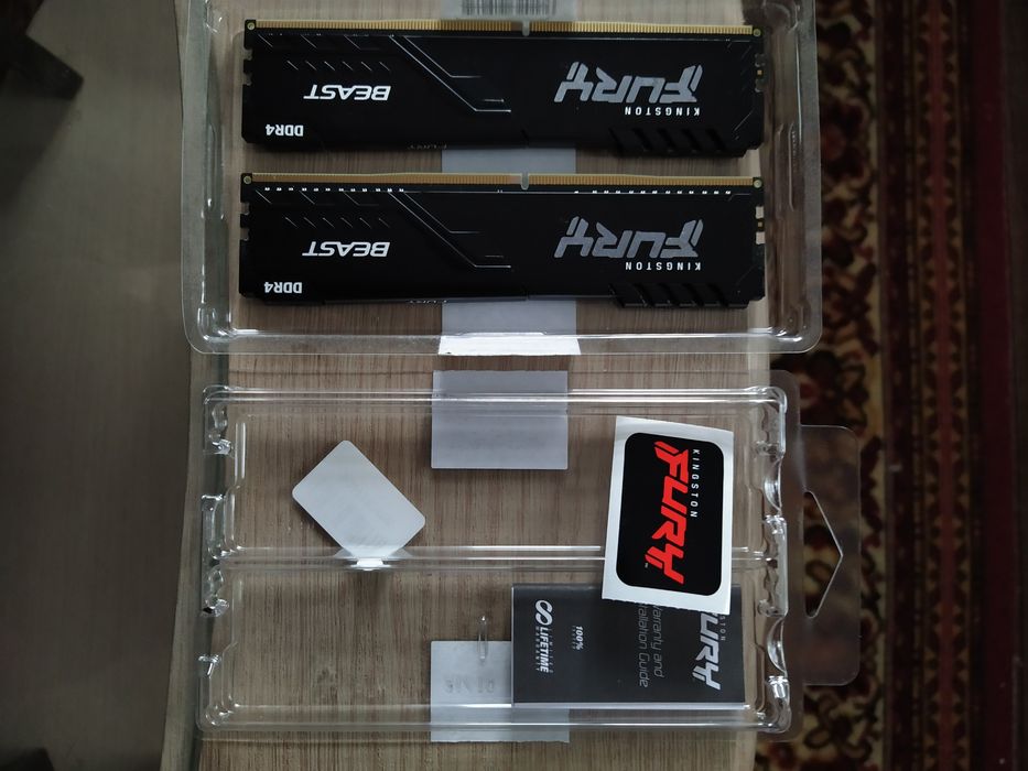Оперативная память Kingston Fury DDR4 2666MHz 16GB(2×8GB)