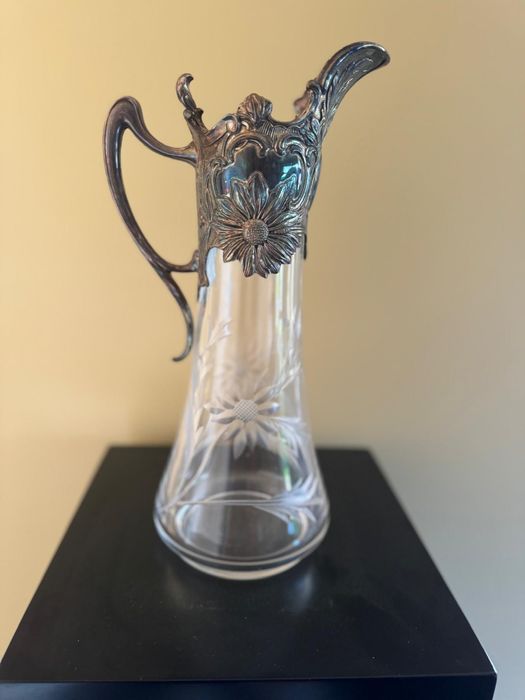 Canecas de cristal e casquinha topazio