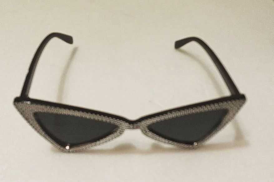 Карнавальні жіночі окуляри "котяче око". футляри (чохли) для окулярів