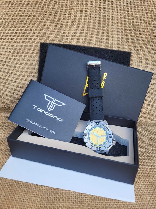 Tandorio 42mm Monster NH36 Automatic Zegarek AR Sapphire Glass