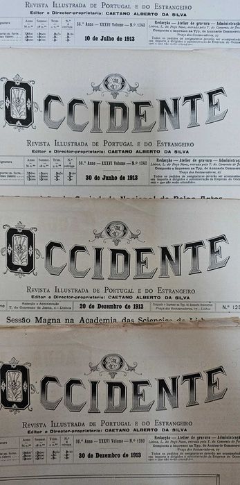 15 revistas 1913 e 1914 - Occidente