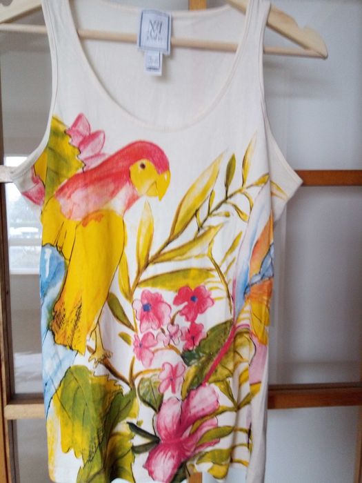 top estampado da Mango