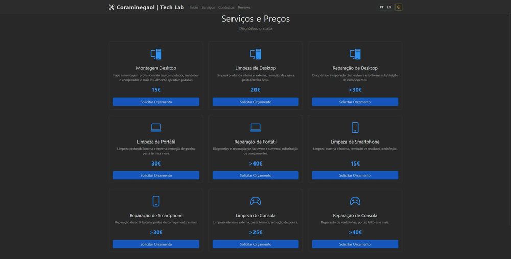 Serviço de montagem, limpeza e reparação de pcs, consolas e telemóveis