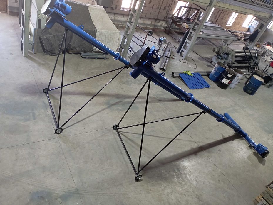 Шнековий погрузчик, гвинтовой конвеєр, шнек зерна 133мм