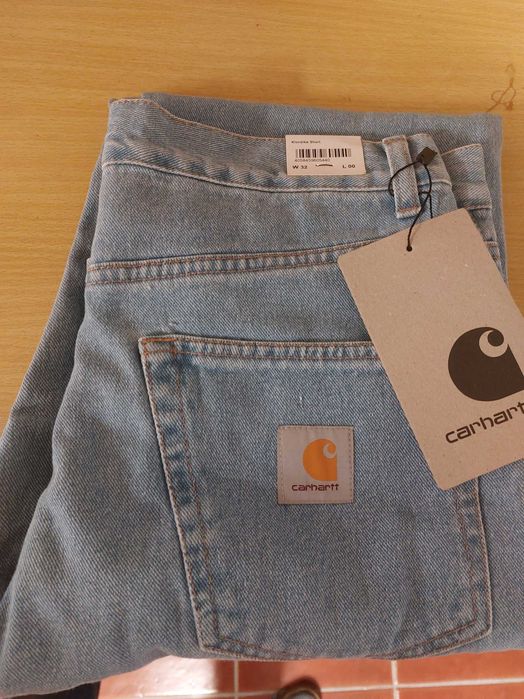 Calças de ganga Carhartt «Klondike» Azul Desbotado W32 L32 - NOVAS!!