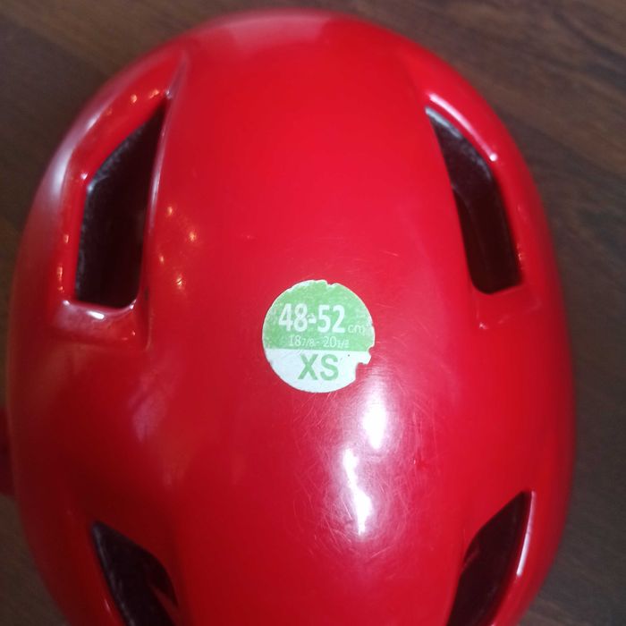 Kask dziecięcy btwin xs 48-52 czerwony